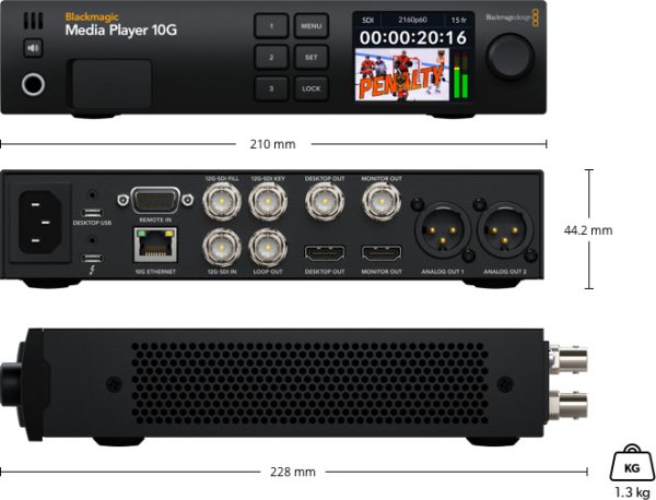 blackmagic media player 10g