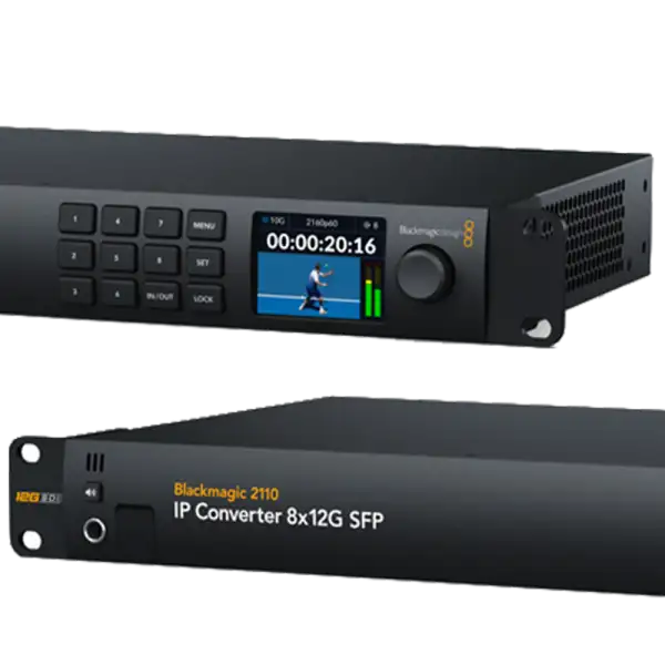 Blackmagic 2110 IP Converter 8x12G SFP 2 Blackmagic 2110 IP Converter 8x12G SFP