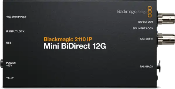 Blackmagic 2110 IP Mini BiDirect 12G