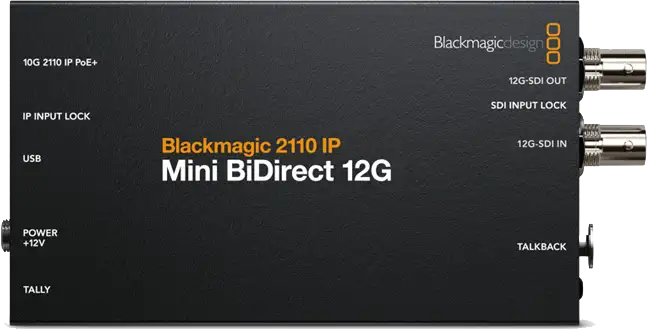 Blackmagic 2110 IP Mini BiDirect 12G