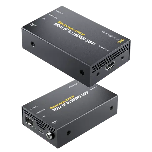 Blackmagic 2110 IP Mini IP to HDMI SFP Blackmagic 2110 IP Mini IP to HDMI SFP 1