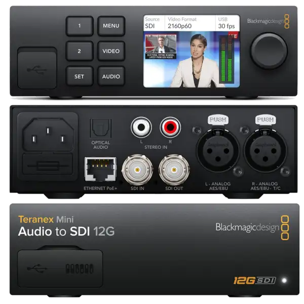 audiotosdi Teranex Mini Audio to SDI 12G
