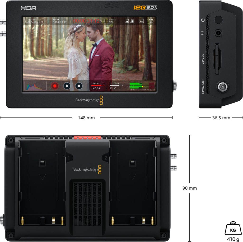 Video Assist 5'' 12G HDR 13 blackmagic video assist 5 inch 12g hdr@2x