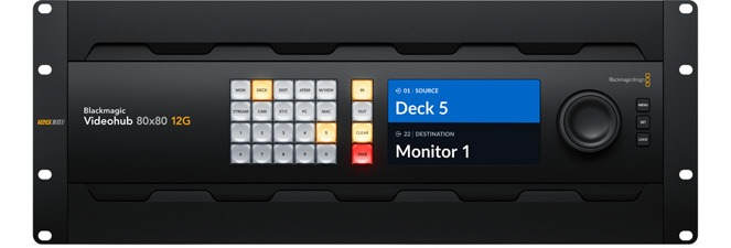 Blackmagic Videohub 80x80 12G 18 Blackmagic Videohub 80x80 12G