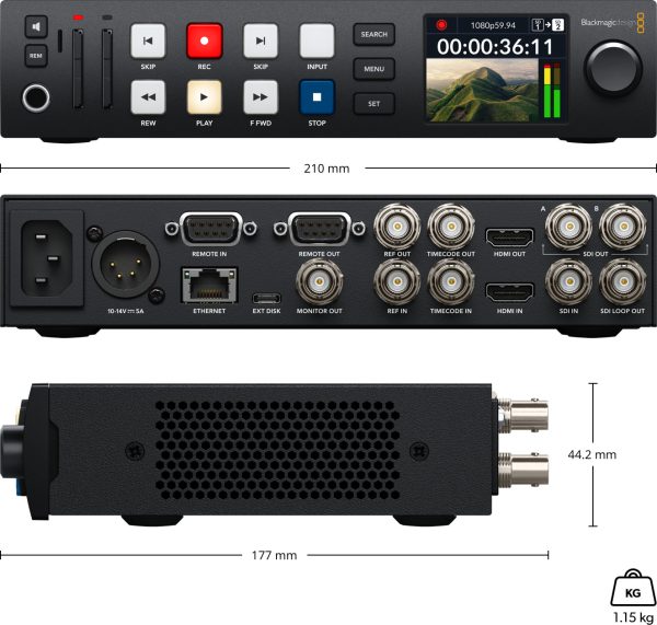 HyperDeck Studio HD Plus 3 hyperdeck studio hd plus@2x