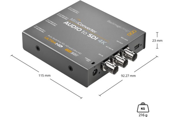 Mini Converter Audio to SDI 4K 4 Mini Converter Audio to SDI 4K