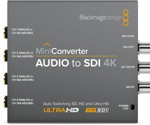 Mini Converter Audio to SDI 4K 9 Mini Converter Audio to SDI 4K