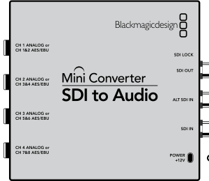 Mini Converter SDI to Audio 11 Mini Converter SDI to Audio