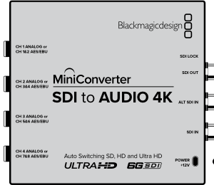 Mini Converter SDI to Audio 4K
