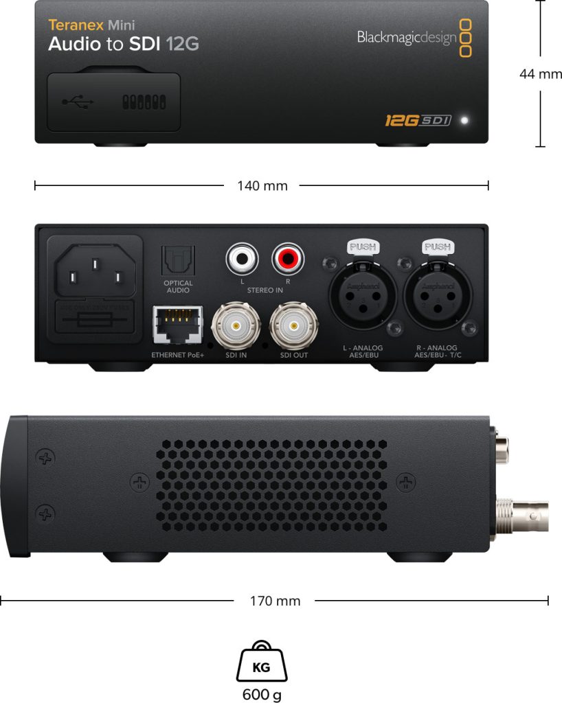 Teranex Mini Audio to SDI 12G 18 Teranex Mini Audio to SDI 12G
