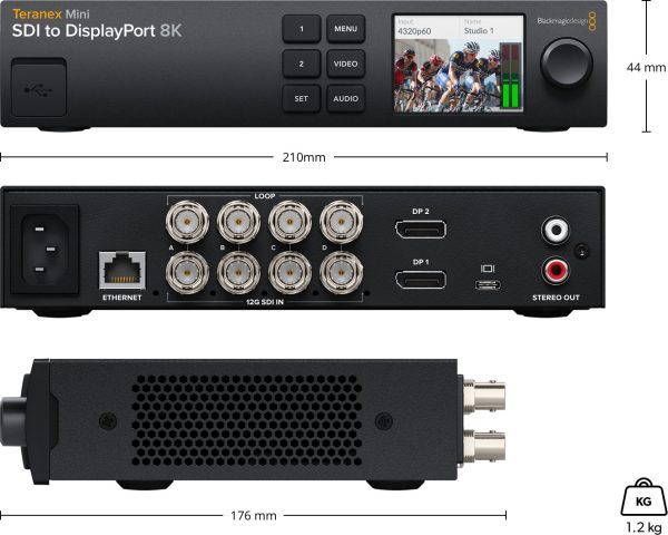 Teranex Mini SDI to DisplayPort 8K HDR 2 Teranex Mini SDI to DisplayPort 8K HDR