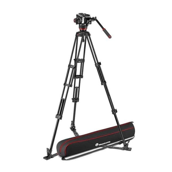 manfrotto-video-con-tripode-aluminio-rotula-504x-estabilizador-ras-de-suelo Twin + rótula 504X