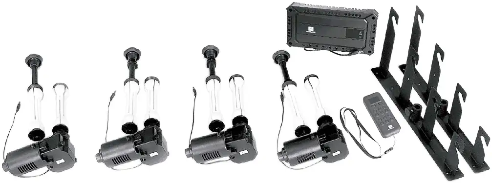 Sistema motorizado para fondos CN-4RES 12 Nanlite Sistema motorizado para fondos CN-4RES