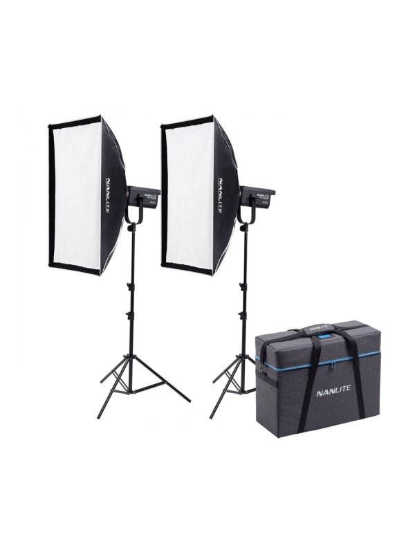 kit-2-focos-led-nanlite-fs-300b-350w-bi-color Kit 2 Focos FS-300B Bi-color led Spot Light