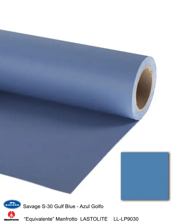 Fondo Savage 1,35m x 11m 8 S 30 Gulf Blue Azul Golfo