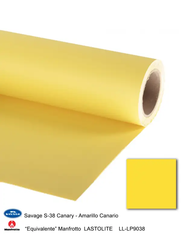 Fondo Savage 1,35m x 11m 10 S 38 Canary Amarillo Canario
