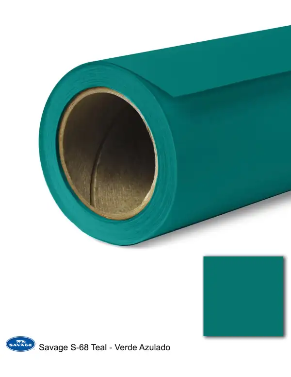 Fondo Savage 1,35m x 11m 14 S 68 Teal Verde Azulado