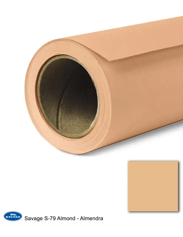 Fondo Savage 1,35m x 11m 3 S 79 Almond Almendra