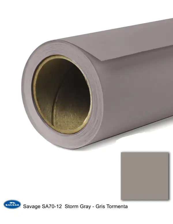 Fondo Savage 1,35m x 11m 25 SA70 12 Storm Gray Gris Tormenta