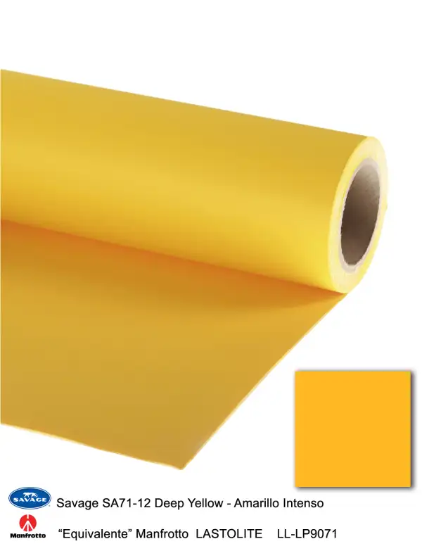 Fondo Savage 1,35m x 11m 26 SA71 12 Deep Yellow Amarillo Intenso