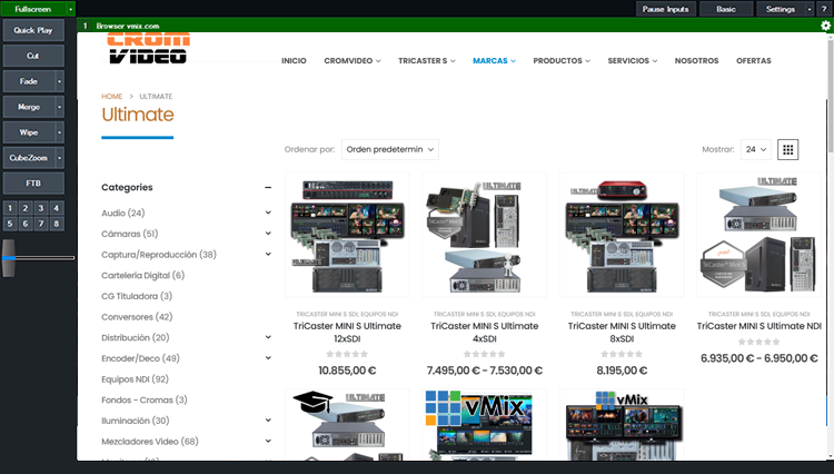 vMix Ultimate HD NDI 75 vMix Extreme Ultimate