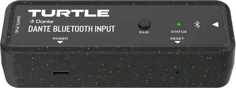 Turtle AV Dante Dual Channel Bluetooth Input Adapter