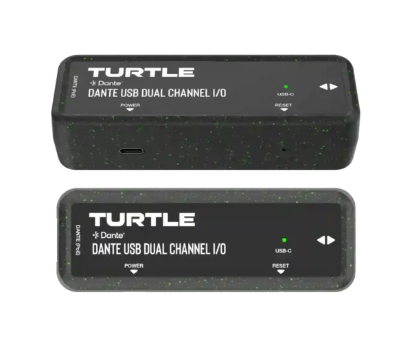 Turtle AV Dante Dual Channel USB-C I/O Adapter