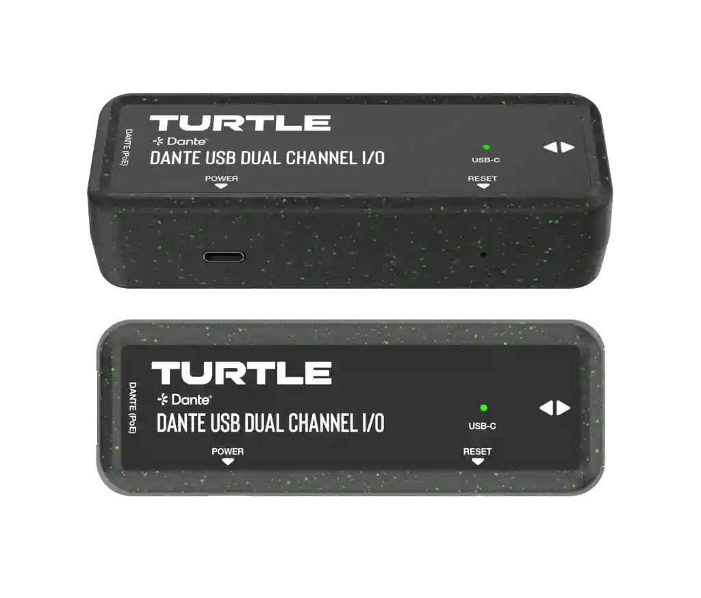 Turtle AV Dante Dual Channel USB-C I/O Adapter