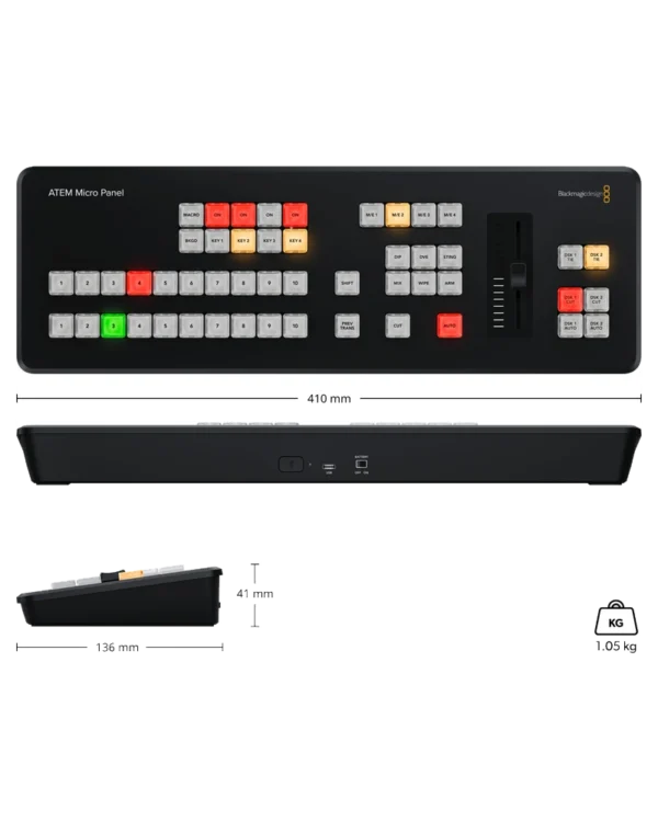 Blackmagic ATEM Micro Panel 3 atem micro panel specs