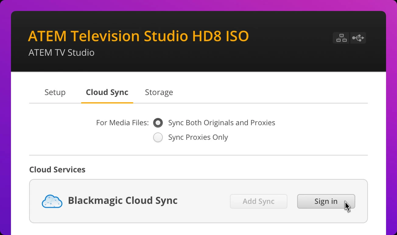 Blackmagic ATEM Television Studio HD8 2TB 11 Disco Interno de 2 TB en Red SMB