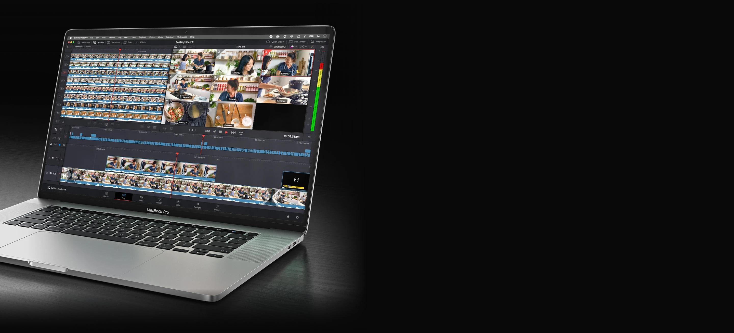 Blackmagic ATEM Television Studio HD8 2TB 14 Flujo de postproducción en DaVinci Resolve