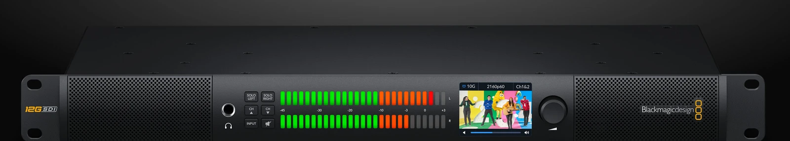 Blackmagic Audio Monitor 12G G3 11 Diseño en aluminio mecanizado de Blackmagic Audio Monitor 12G G3