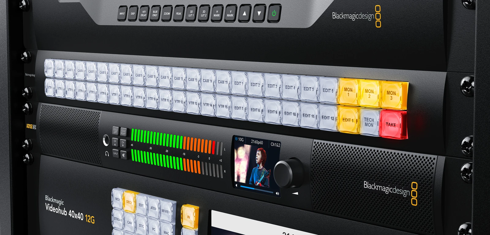 Blackmagic Audio Monitor 12G G3 16 Direccionamiento virtual en redes IP mediante protocolo NMOS IS-04 e IS-05