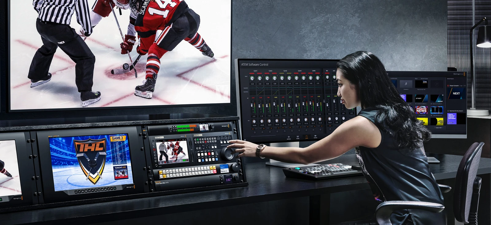 Blackmagic Audio Monitor 12G G3 17 Salida HDMI 2.0 para supervisión en televisores y monitores 4K
