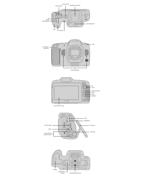 Blackmagic Cinema Camera 6K 2 cinema 6k connections