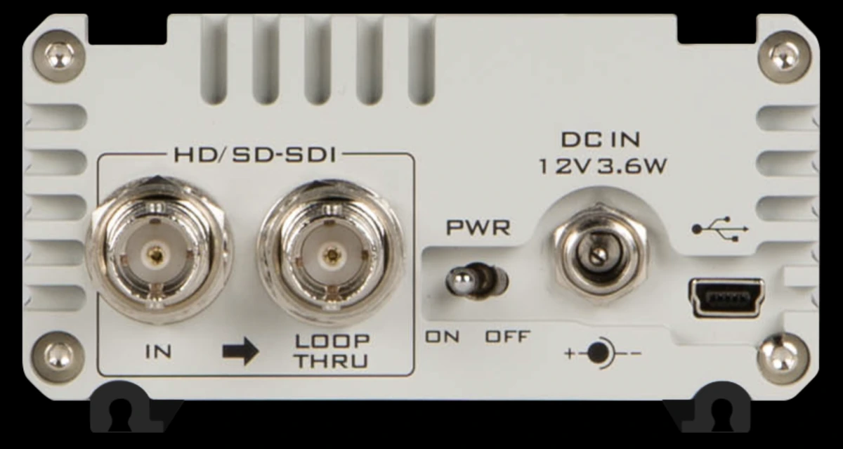 Perspectiva de Conexiones SDI y Escalado VGA del Datavideo DAC-60