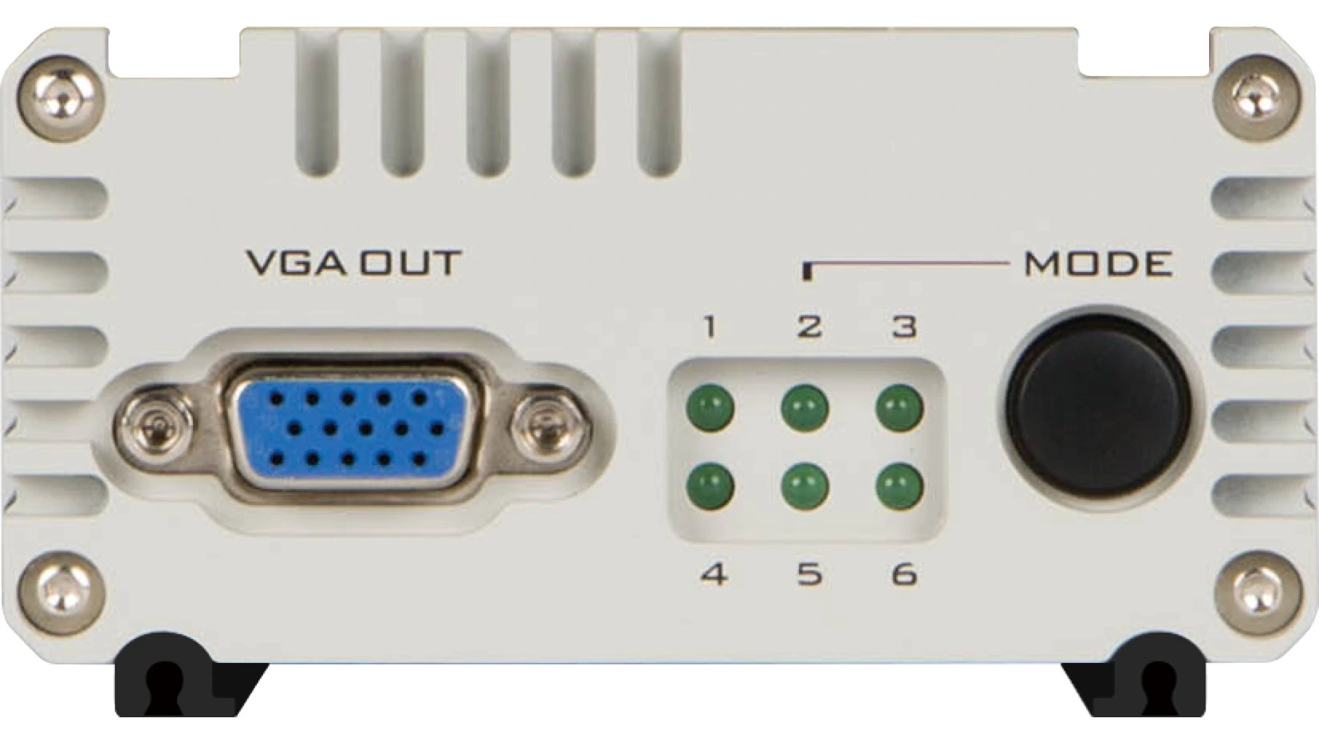 Conexiones Traseras BNC, VGA y Salidas de Audio del Datavideo DAC-60