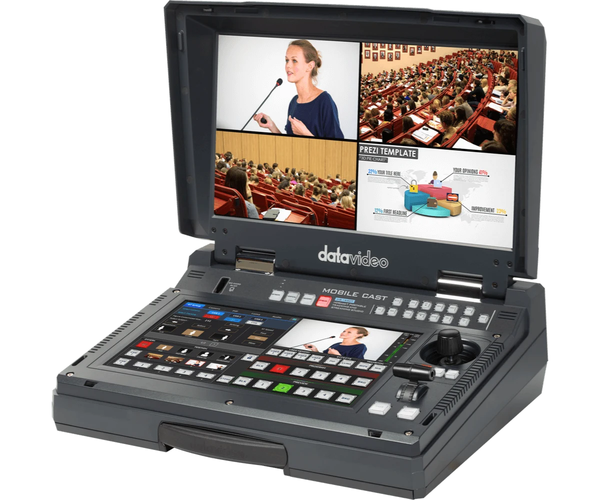 Datavideo HS-1650T - Estudio Portátil HDBaseT con Pantalla Táctil y Auto-Tracking 12 HS-1650T Datavideo en acción