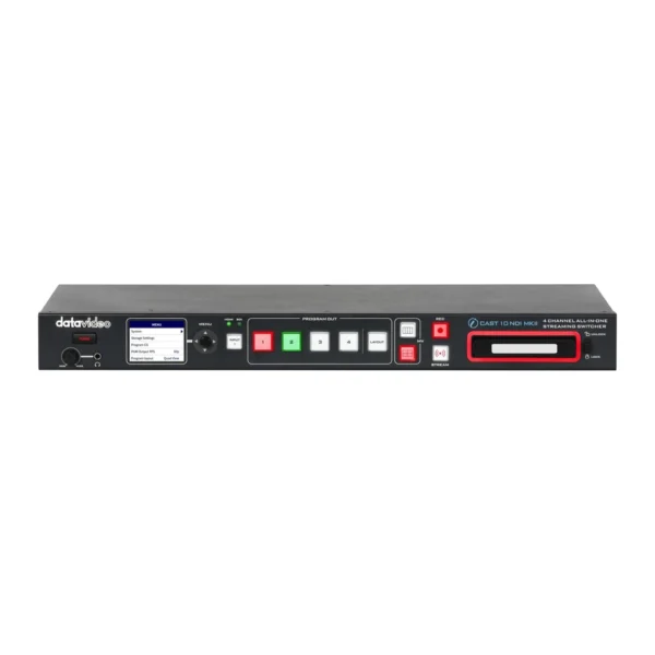 Datavideo iCAST 10NDI MKII - Conmutador de Streaming Híbrido Multiformato de 5 Canales con NDI y SRT 1 datavideo icast 10ndi mkii 2 950 1