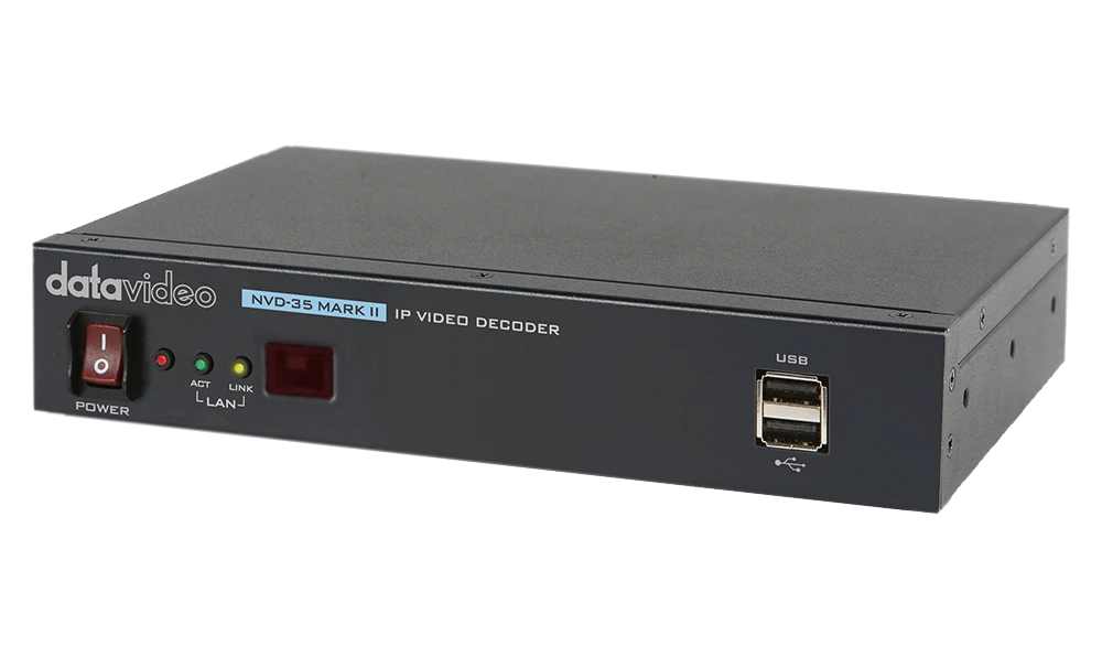 Datavideo NVD-35 MARK II Equipo Profesional de Streaming y Decodificación IP