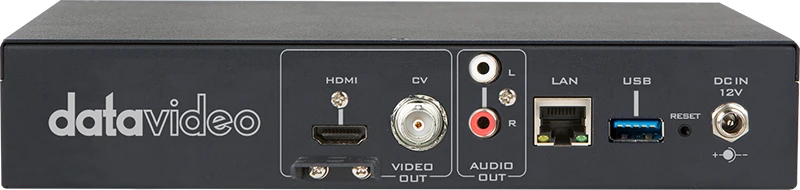 Datavideo NVD-40 - Decodificador IP 4K H.265/H.264 con Salida HDMI 11 Datavideo NVD-40 Panel Posterior y Conexiones