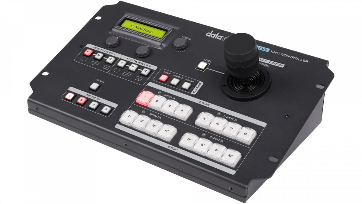 Datavideo RMC-185 - Consola de Control con Joystick para Procesador KMU-100 8 RMC-185 Datavideo en acción