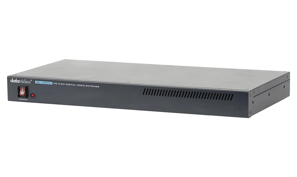 Datavideo SE-1200MU - Conmutador de Vídeo HD de 6 Canales en Unidad Rack 1U 12 SE-1200MU Datavideo en acción