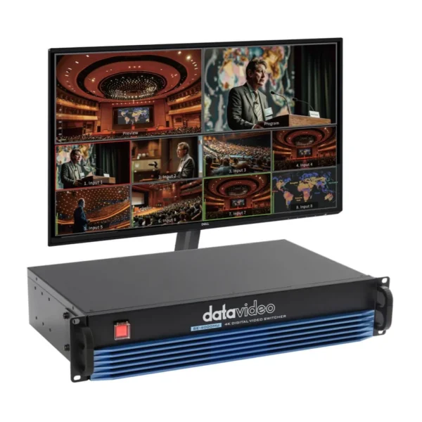 Datavideo SE-4000MU - Unidad Central de Conmutación 4K UHD de 8 Canales para Montaje en Rack 3 datavideo se 4000mu 4 950 1
