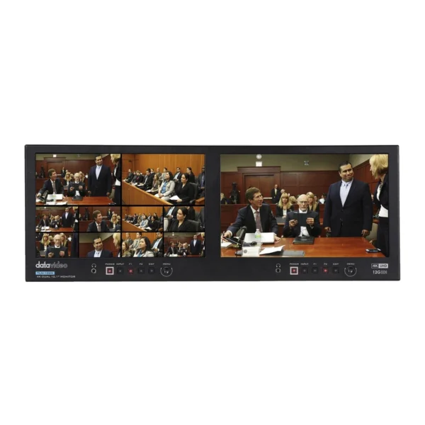 Datavideo TLM-102K - Monitor Doble 10.1" 4K en Rack 4U 2 datavideo tlm 102k 2 950