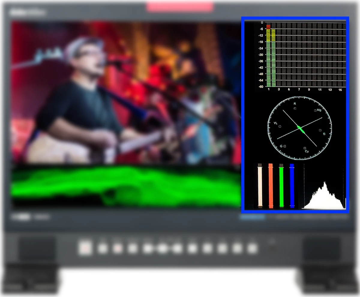 Datavideo TLM-170K - Monitor de Producción 17.3" UHD 4K Sobremesa Scopeview 13 Datavideo TLM-170K Perspectiva de Uso en Rack