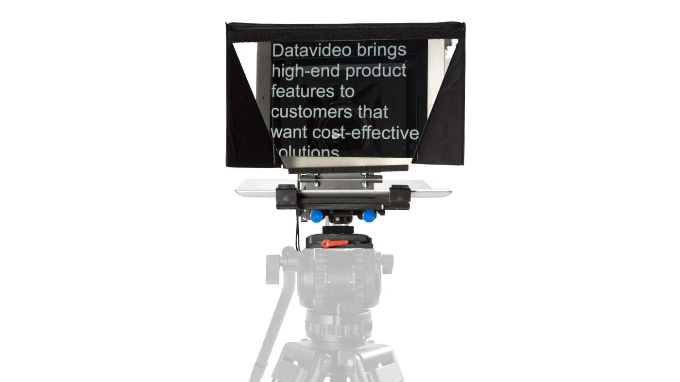 Datavideo TP-500 - Teleprompter para Cámaras DSLR y Mirrorless 11 Cristal Beamsplitter Óptico Datavideo