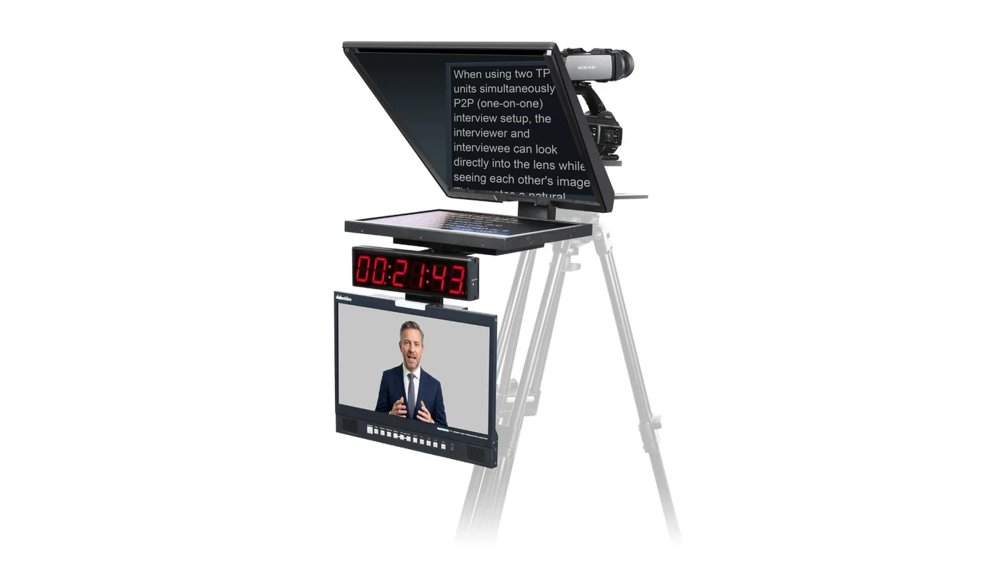 Interfaz de Software dvPrompter Plus y Gestión Web