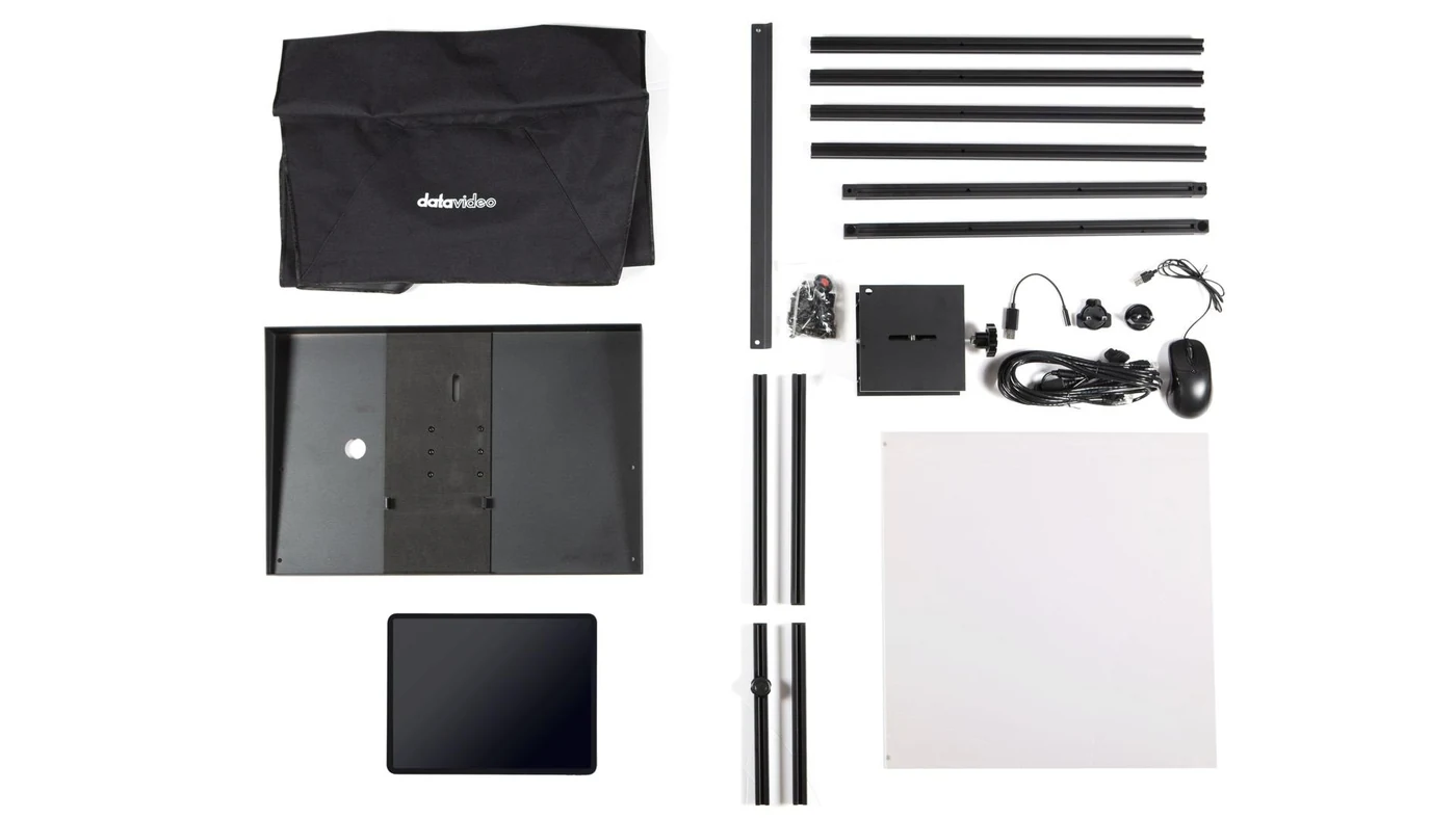 Datavideo TP-950 - Teleprompter para Cámaras Robóticas PTZ (Versión Tablet) 20 Topología técnica y dimensiones TP-950