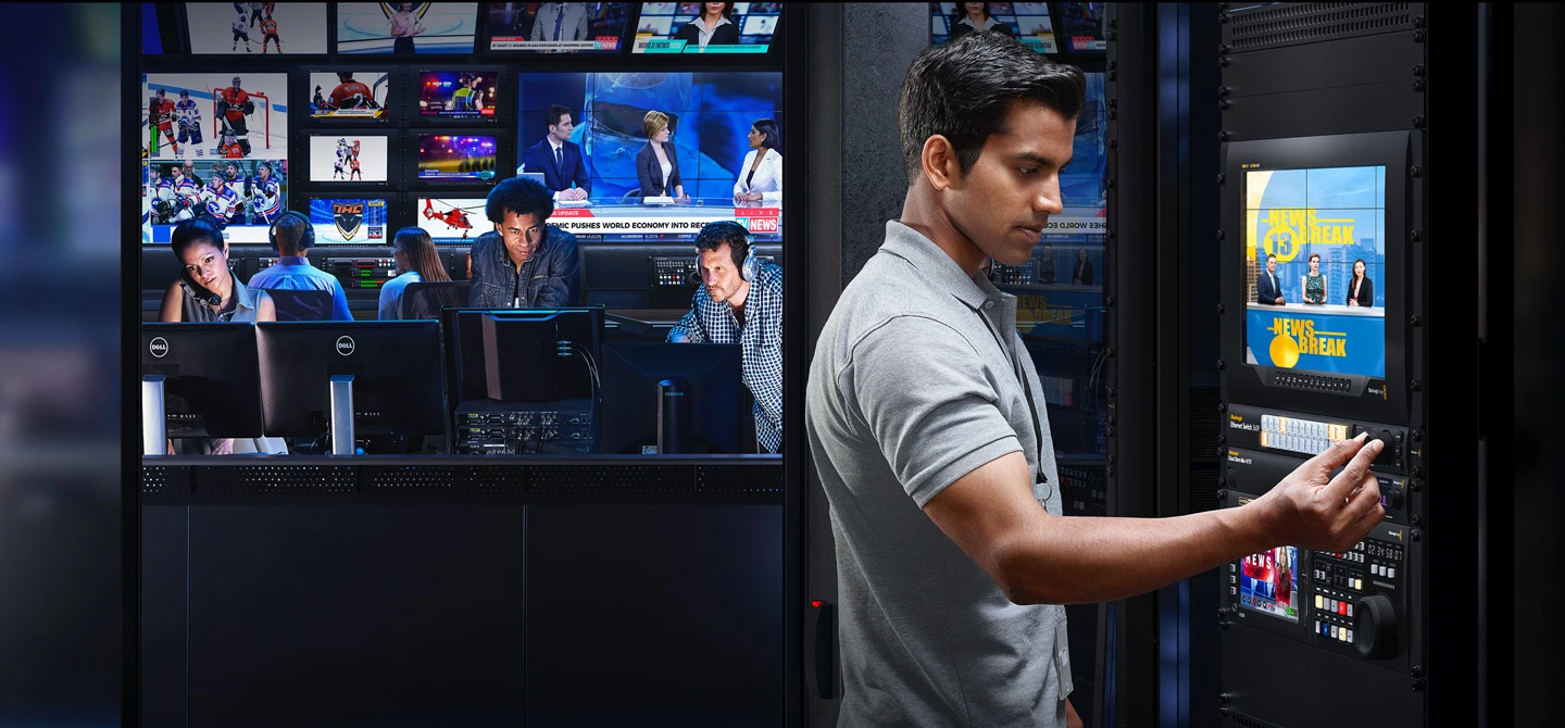 Flujos de trabajo broadcast con Blackmagic Ethernet Switch